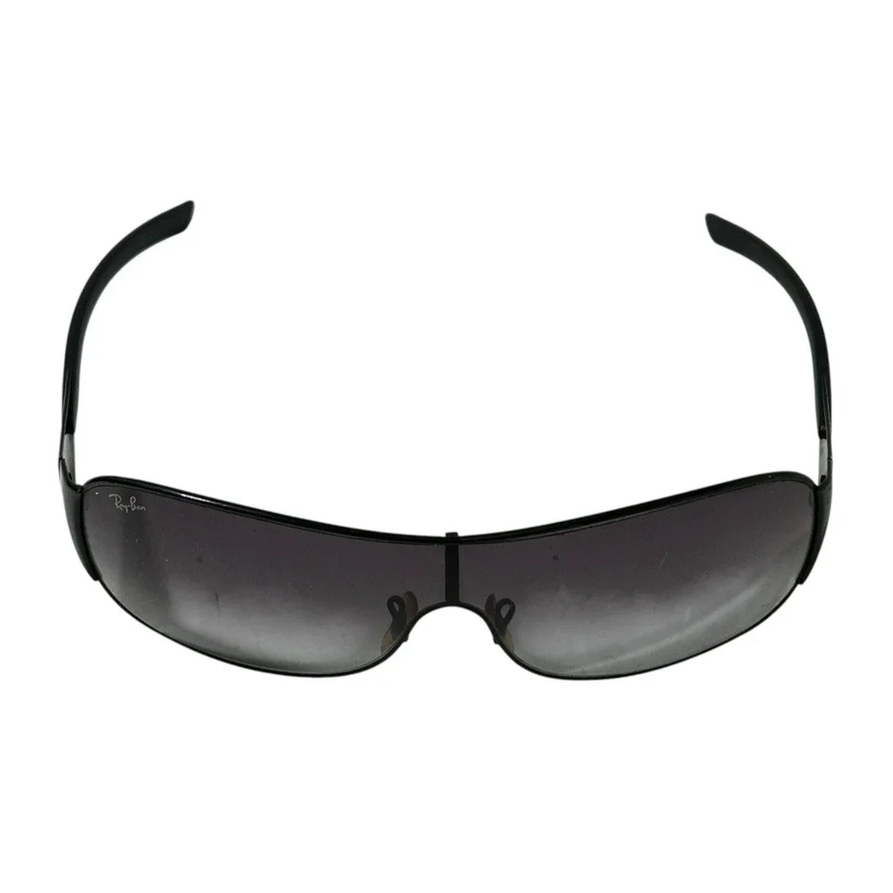 RARE Ray-Ban Shield Wrap Sunglasses Black (RB3321) READ